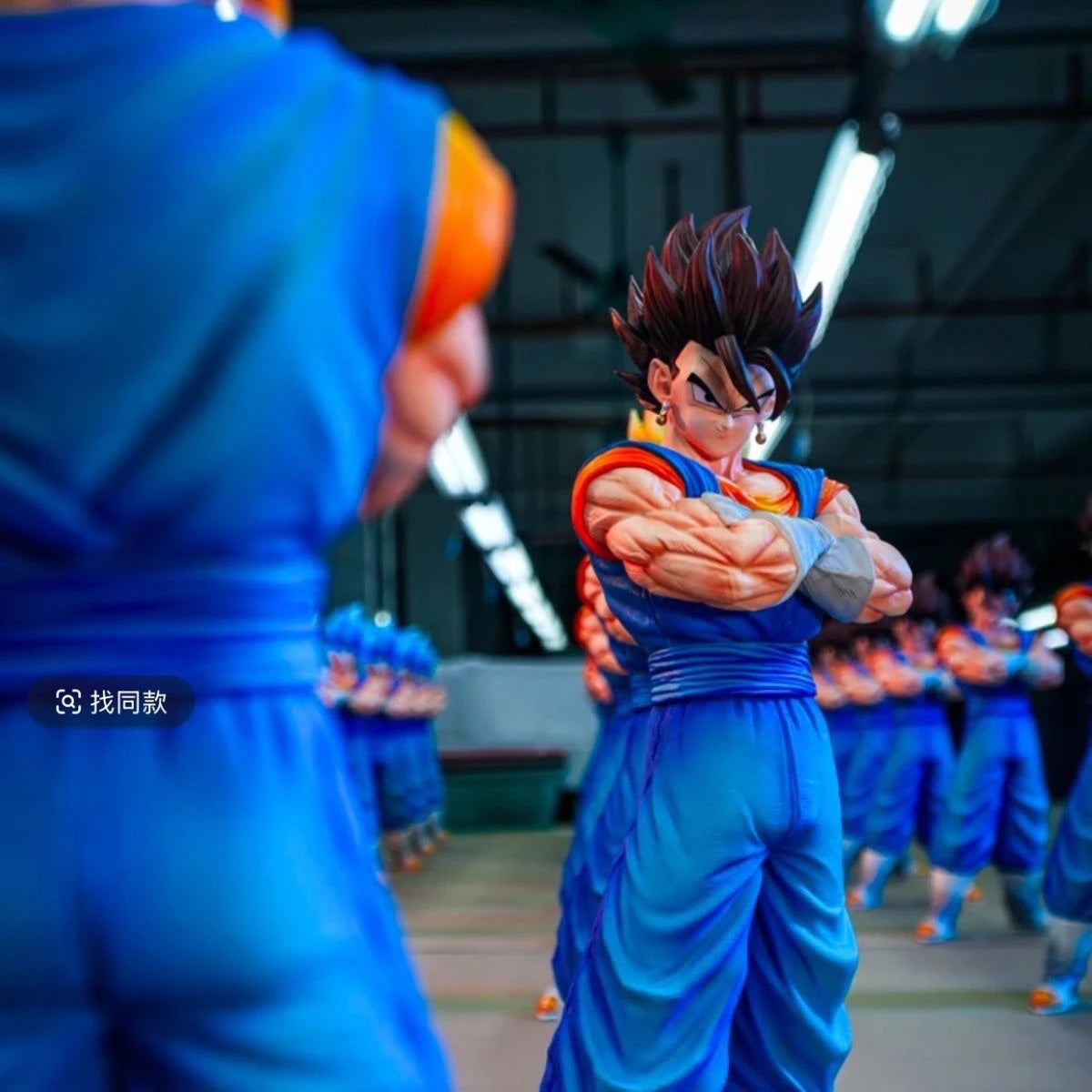 Double King Statue Dragon Ball Handmade Beijit Super Saiyan Model Anime Pose Hug