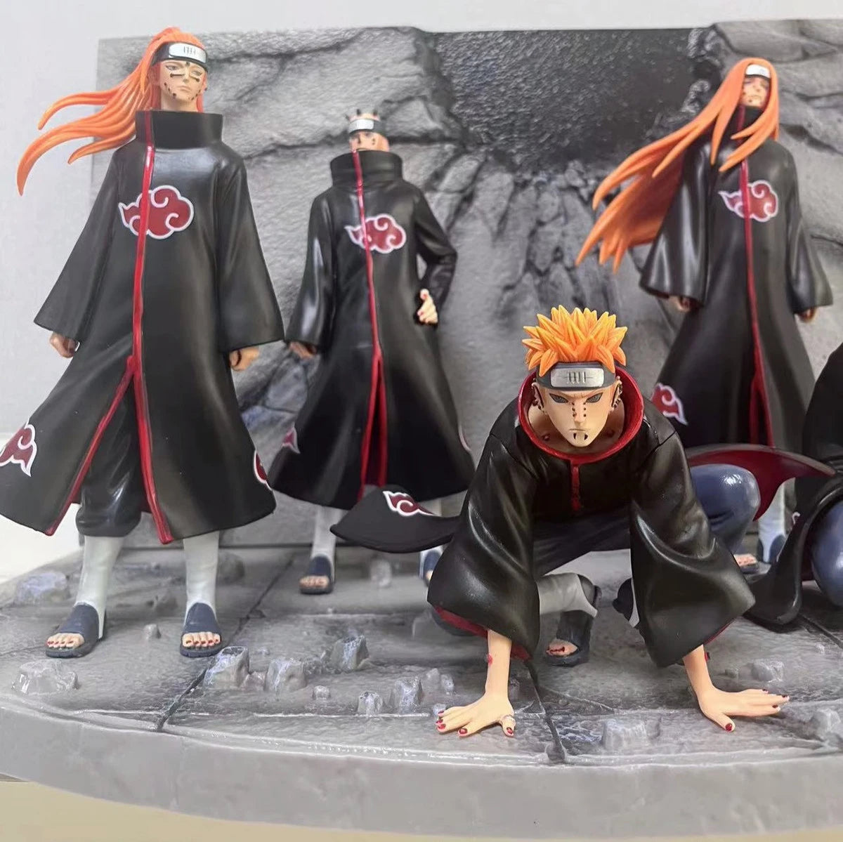 Japanese version of Naruto Fantasy Six Paths Pain Xiao organized ninja scene figurine desktop statue muse