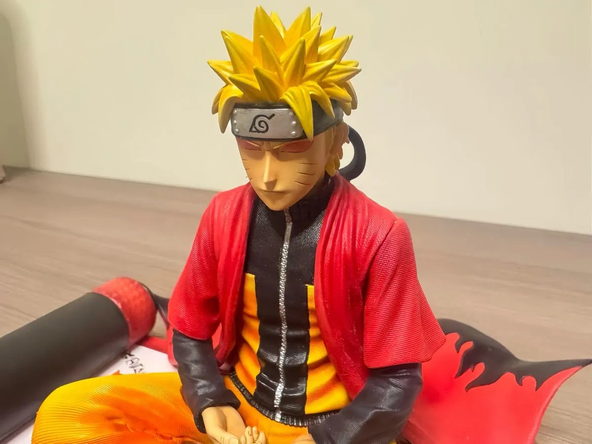 Meditation Naruto Naruto anime peripheral figurine table building trendy toy model