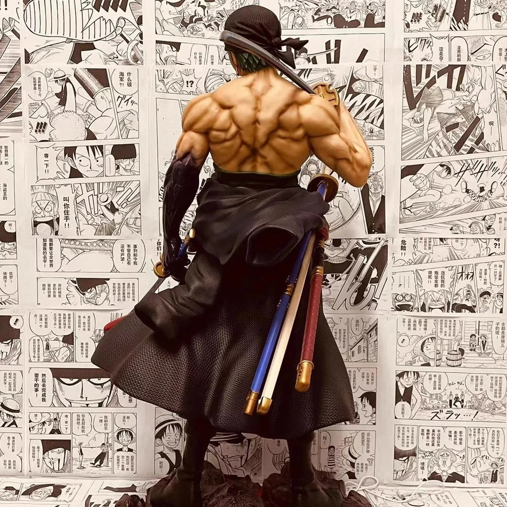 One Piece Super Large Carrying Knife Rope Long Handheld Ornament Platform Society Model Statue muse【Collection style】